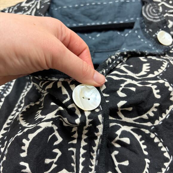 Tulip Art-To-Wear Pattern Button Sweater Women’s L Color Black/Gray - Picture 3 of 10